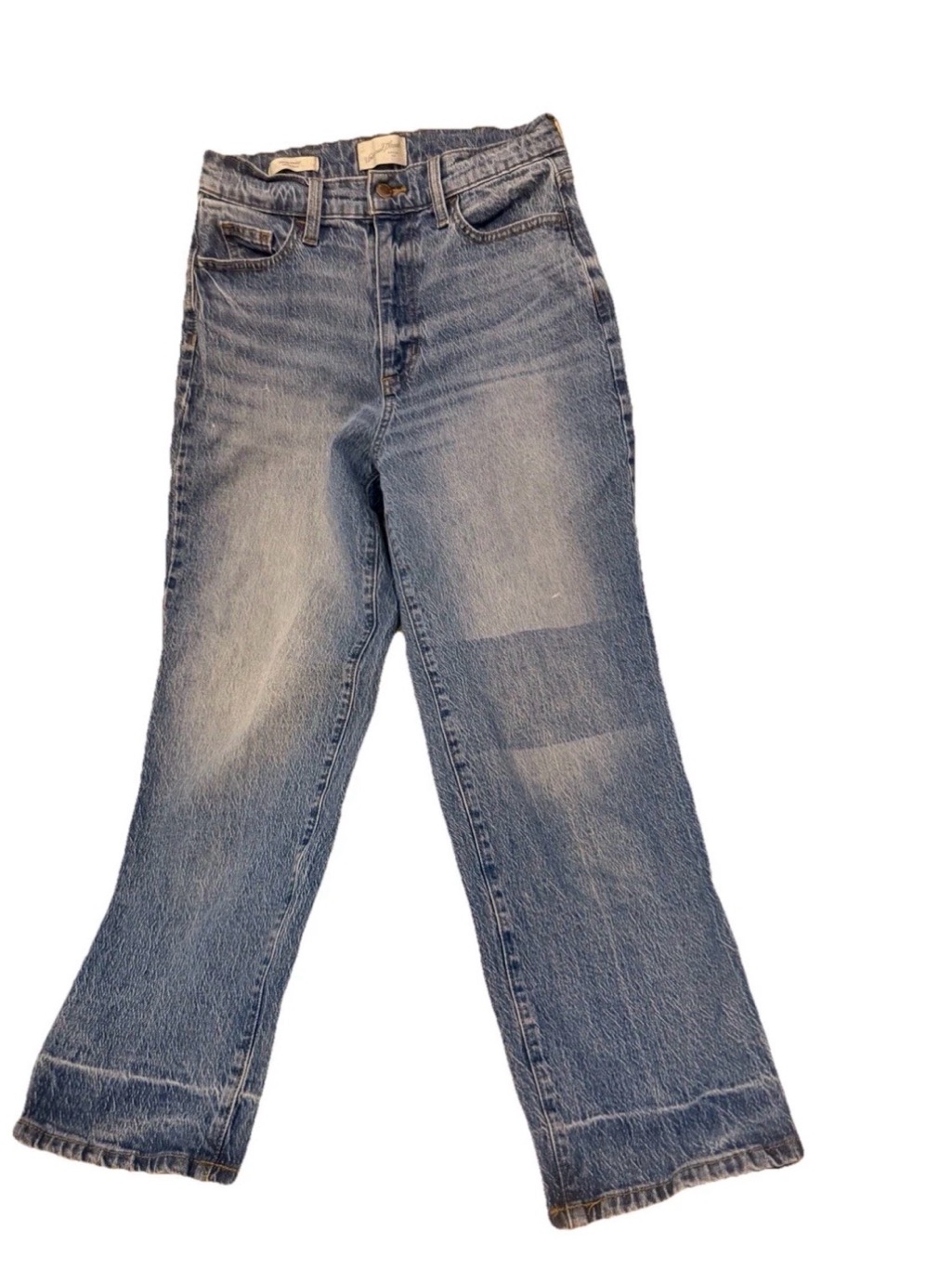 Women’s Universal Threads Jeans Straight High Rise Distreased Size 4r